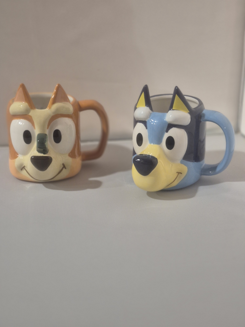 Zak Designs 15oz Bluey and Bingo Sculpted Mug Set. LOT OF 2. Brand New. Disney.